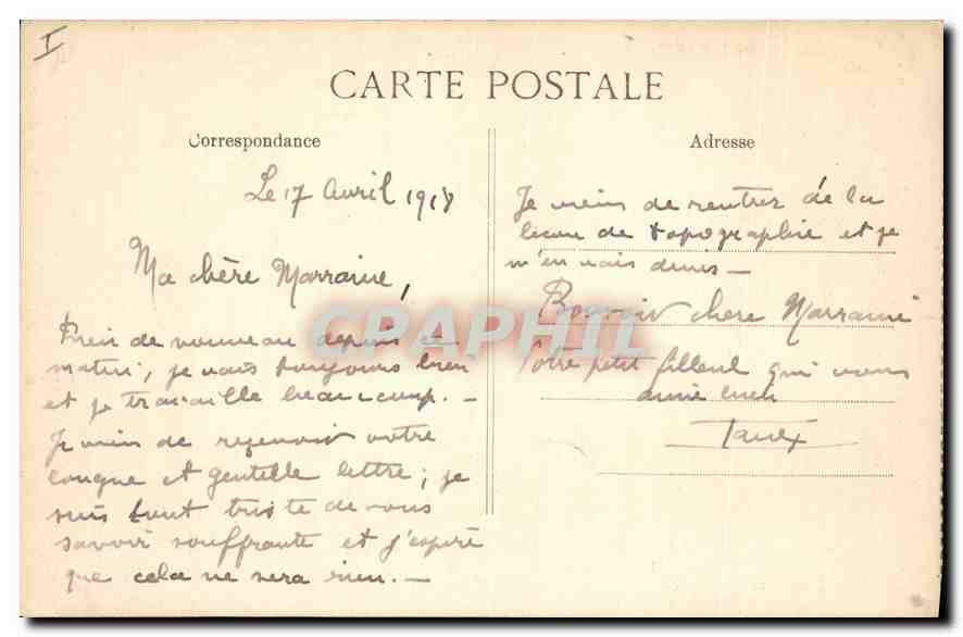 Palais de FONTAINEBLEAU — Chambre à coucher de Napoléon — CPAPHIL n°266 — Verso