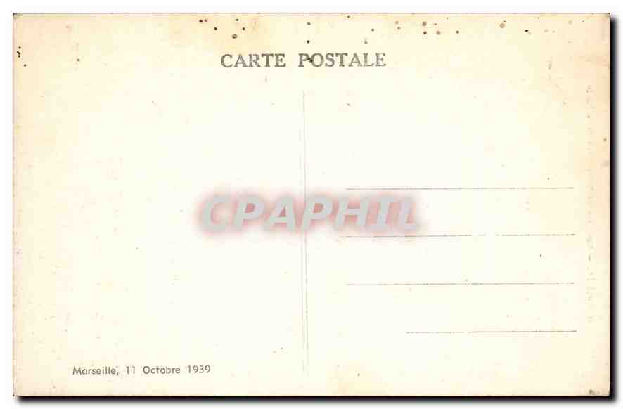 Marseille — Basilique de Notre-Dame de la Garde — éditeur non identifié — Achterkant