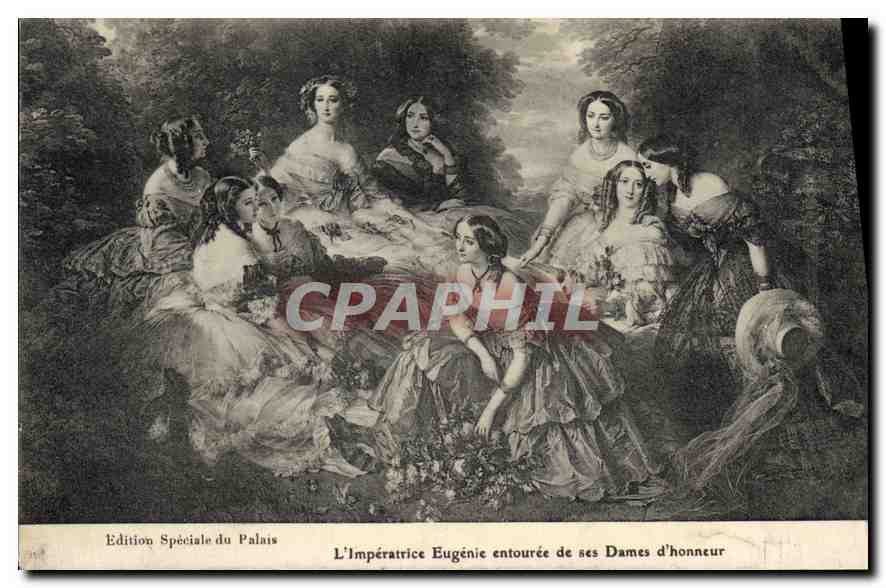 La emperatriz Eugenia rodeada de sus damas de honor — Edición Especial del Palacio