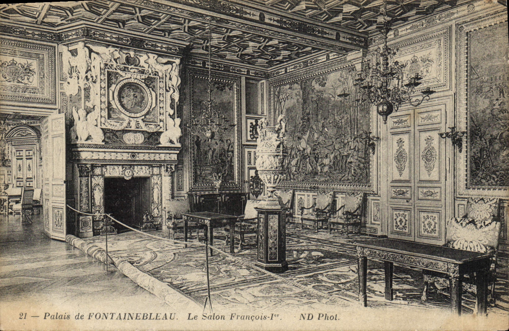 Palais de FONTAINEBLEAU. Der François-Ier-Salon — ND Phot. n°21