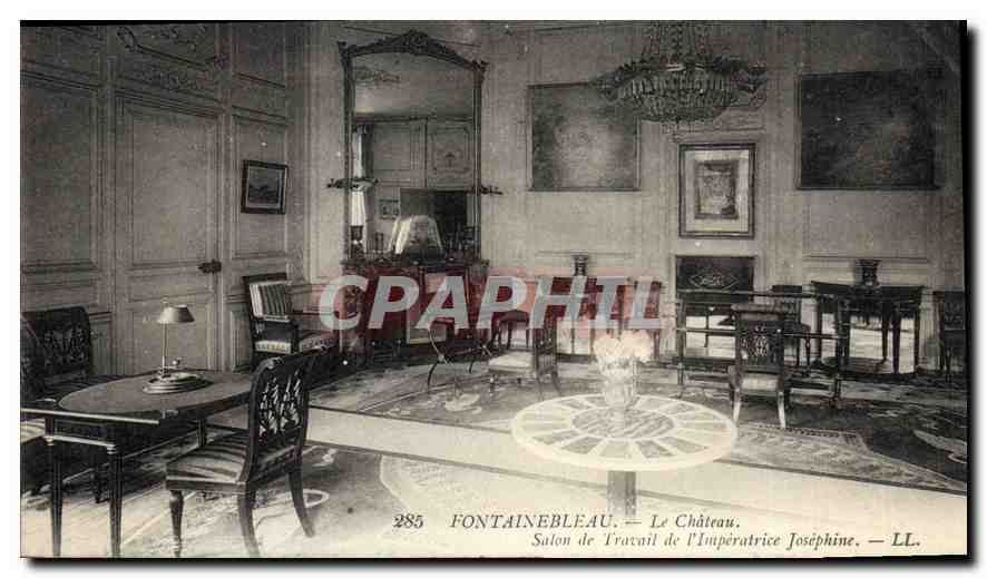 Fontainebleau — El Castillo. Salón de Trabajo de la Emperatriz Joséphine — LL. n° 285