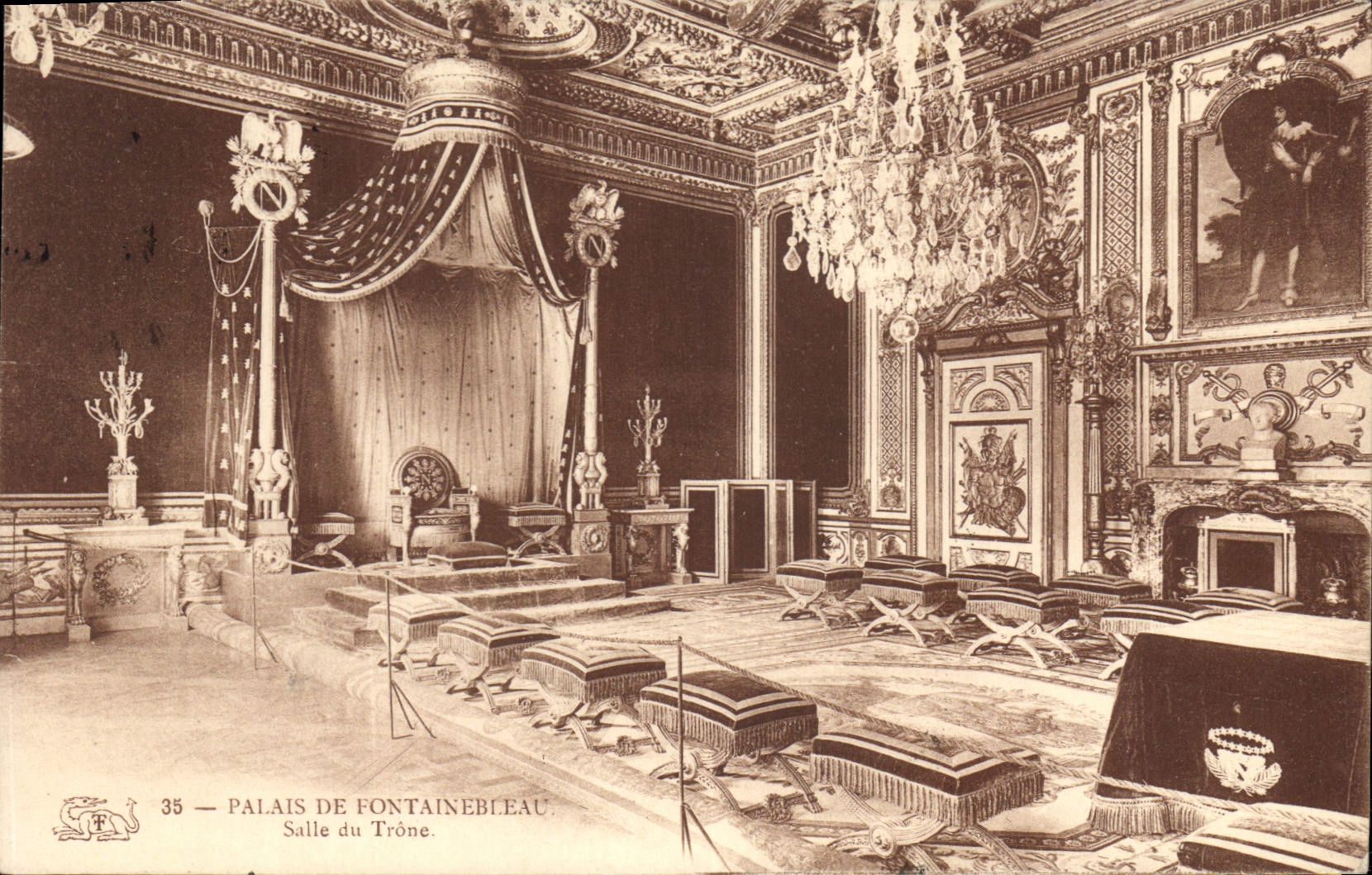 Palais de Fontainebleau — Salle du Trône — Éditeur F. n°35