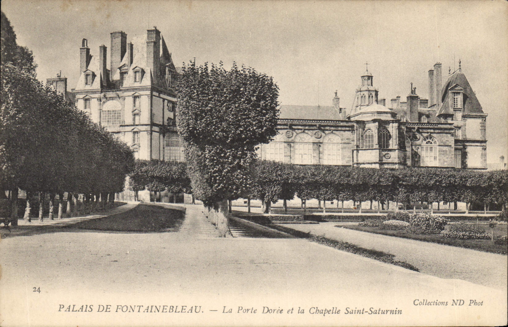 Palazzo di Fontainebleau — La Porta Dorée e la Cappella di San Saturnino — Collezioni ND Phot