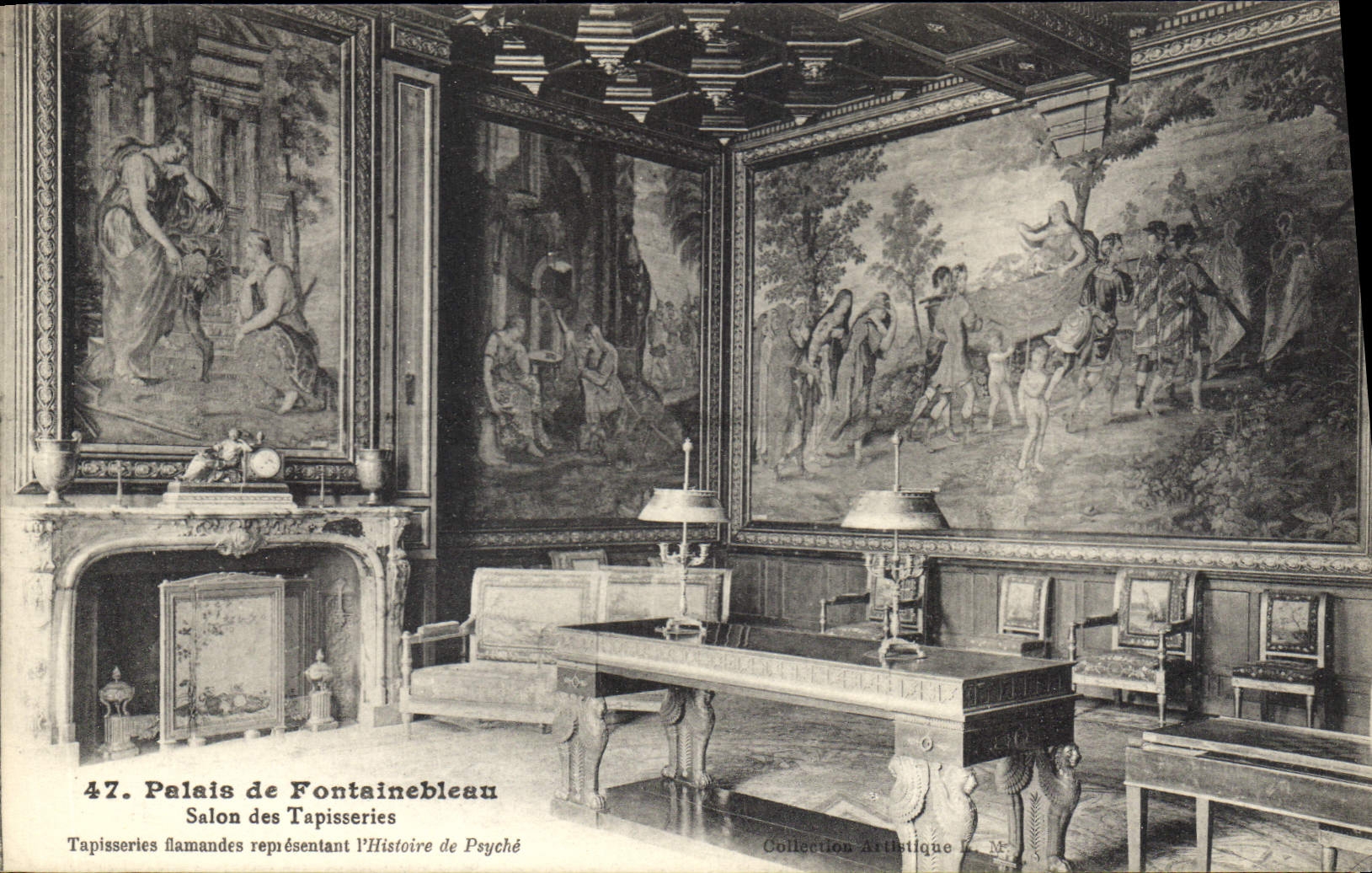 Palais de Fontainebleau — Salon des Tapisseries représentant l'Histoire de Psyché — Collection Artistique L. M.