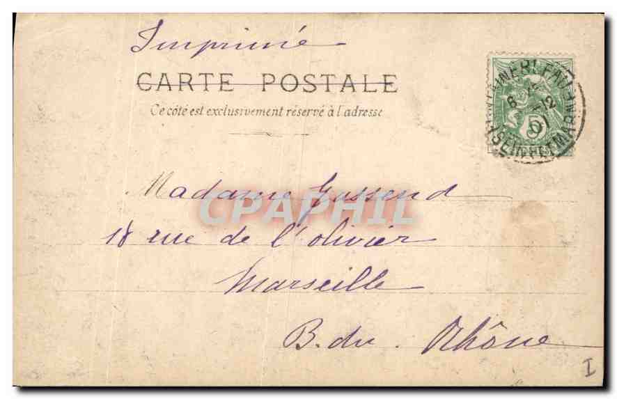 Fontainebleau — La Cour Carrée — série 404, n°56 — Reverso
