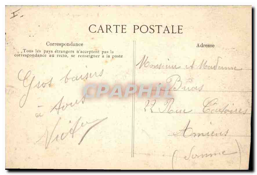 Palais de FONTAINEBLEAU — L'Étang des Carpes — éditeur inconnu, n° 549 — Reverso