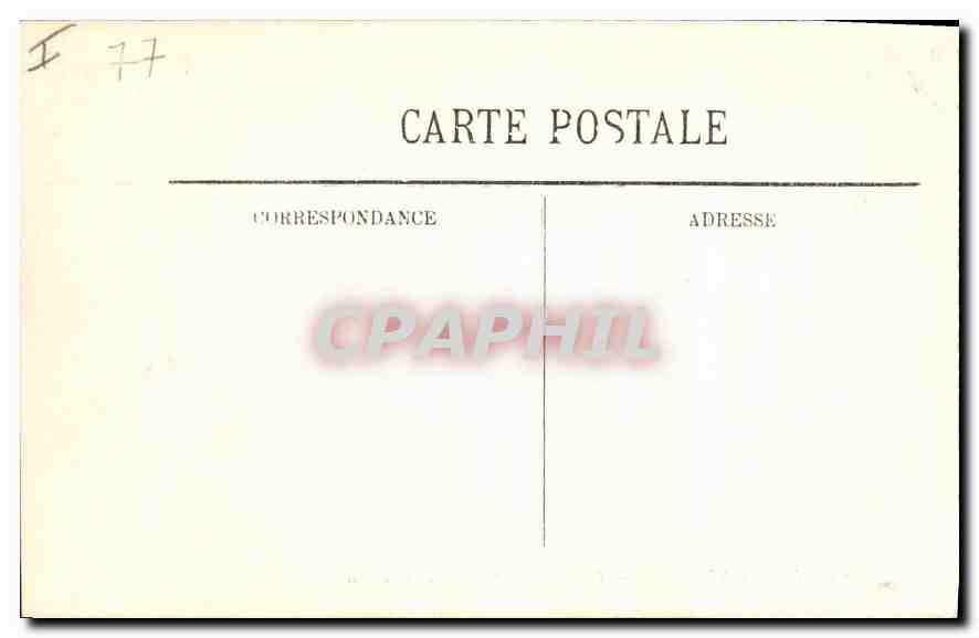 CPA Fontainebleau Le Palais Salon de l'Abdication  — Verso