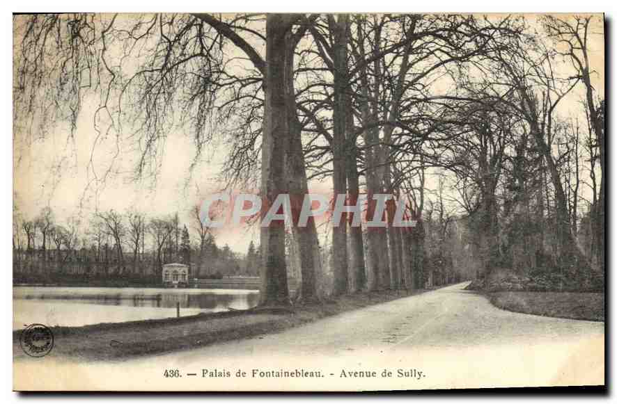 Palais de Fontainebleau — Avenue de Sully — CPAPHIL 436
