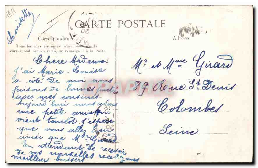 Palazzo di Fontainebleau — Giardino Inglese — Editore ELD, n° 564 — Verso