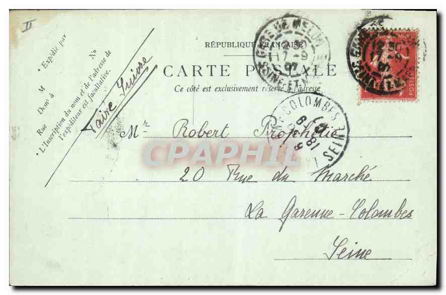 Fontainebleau — Das Schloss — Der Hof des Ulysses — LL — Rückseite