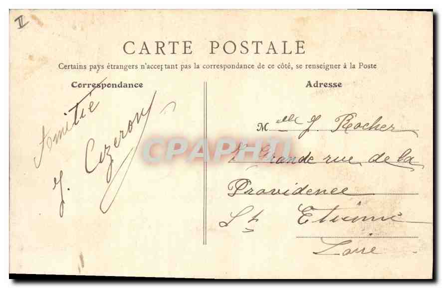 Palast von Fontainebleau (S.-et-M.) — Das Tor von Maintenon — Verlag: Posies, Nr. 434 — Rückseite