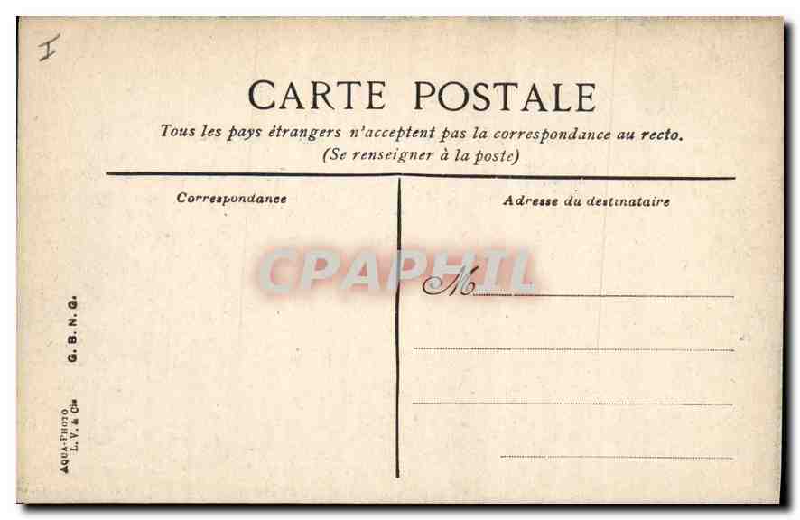 Fontainebleau - Salle des Piles — G.B.N.G. n°19 — Rückseite