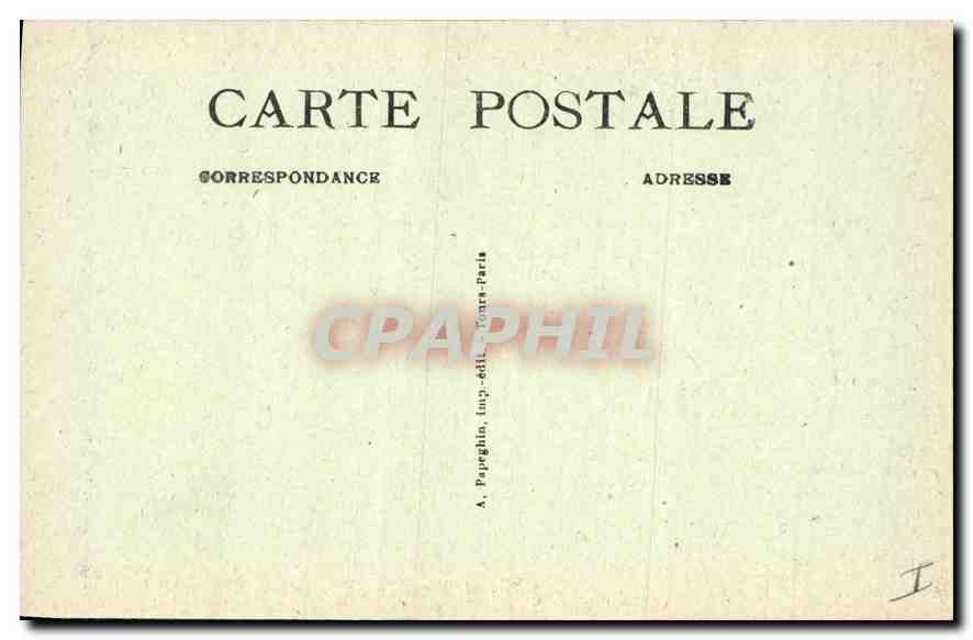 CPA Saumur M et L Le Chateu Cour interieure  — Verso