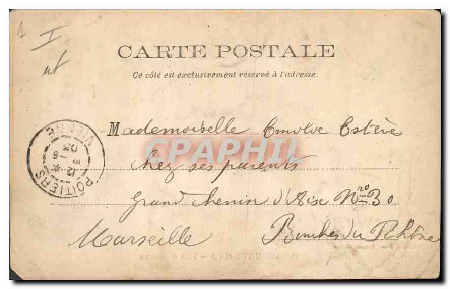 CPA Saumer M et L Rue d'Orleans  — Rückseite