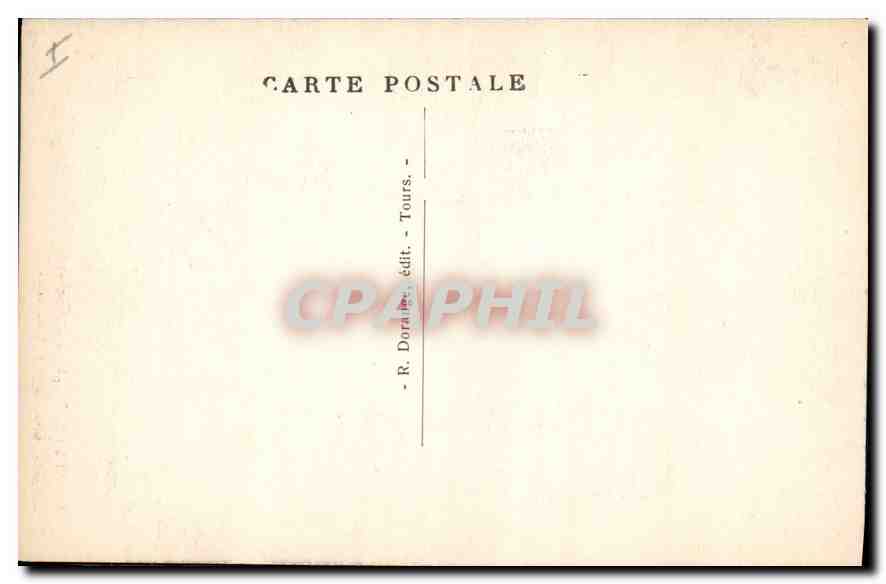 CPA Saumur M et L Le Chateau L'Escalier  — Rückseite