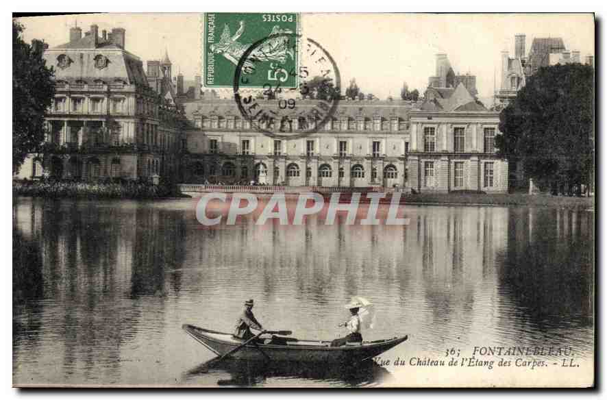 Vue du Château de l'Étang des Carpes - Fontainebleau - LL