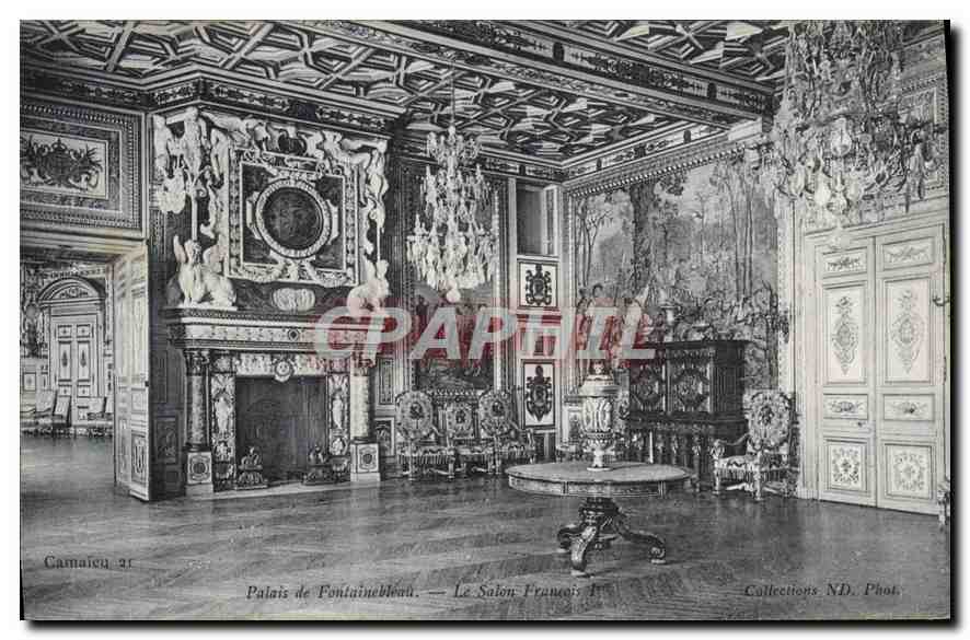 Palazzo di Fontainebleau — Il Salone di François — Collezioni ND. Fot.