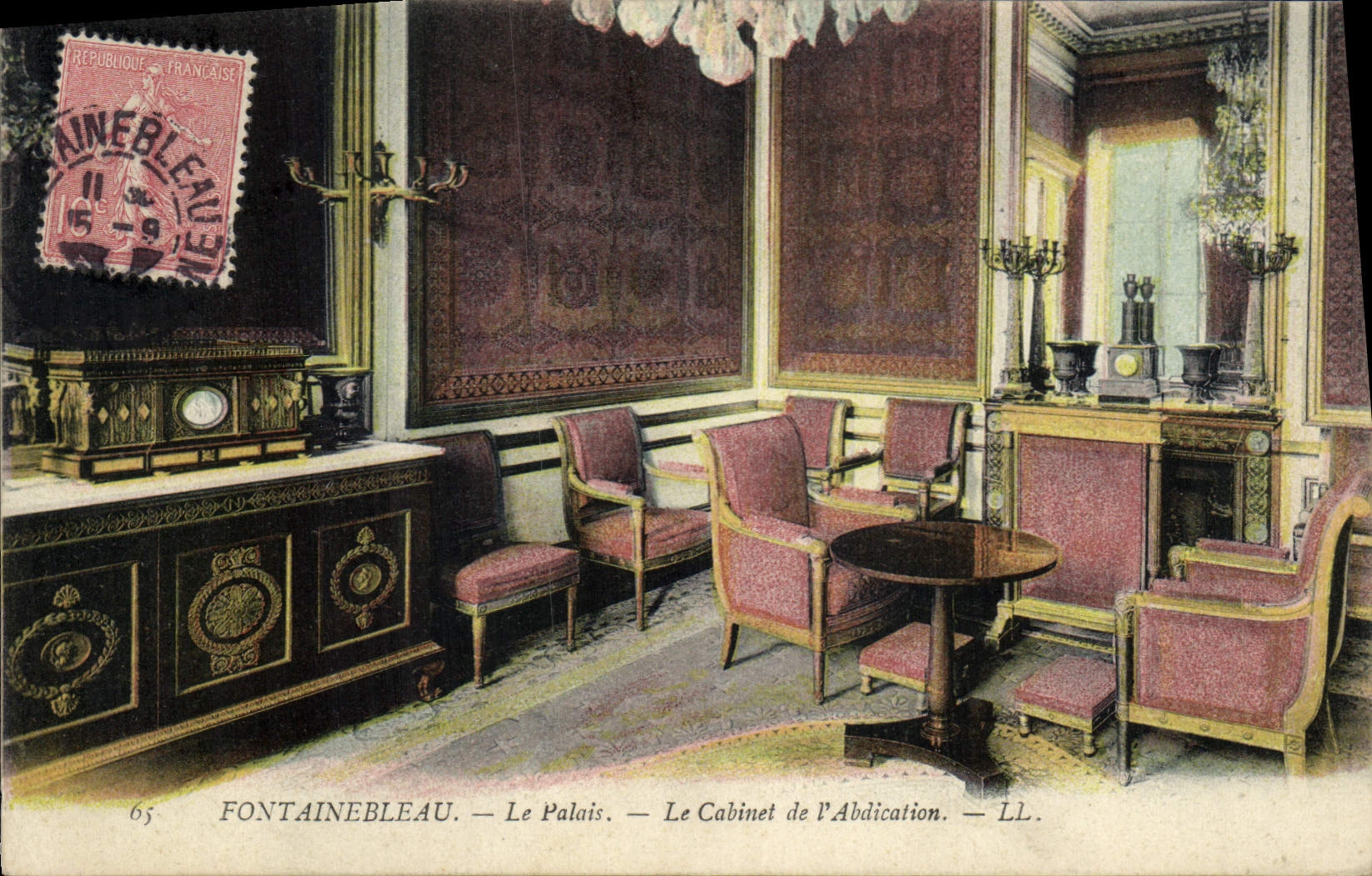 Fontainebleau — El Palacio. — El Cabinet de l'Abdication. — LL.