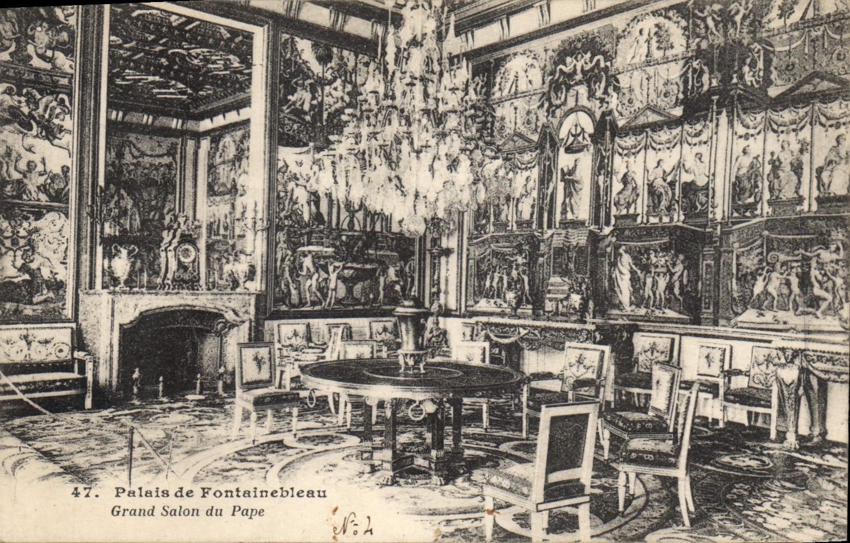 Palais de Fontainebleau — Grand Salon du Pape — éditeur non identifié, n° 47