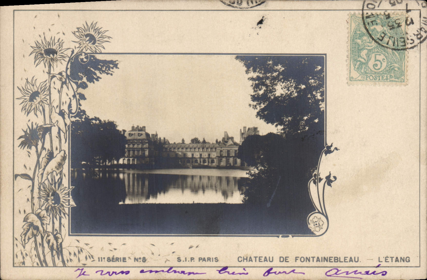 Château de Fontainebleau — L'Étang — S.I.R. Paris, 11e série N°8