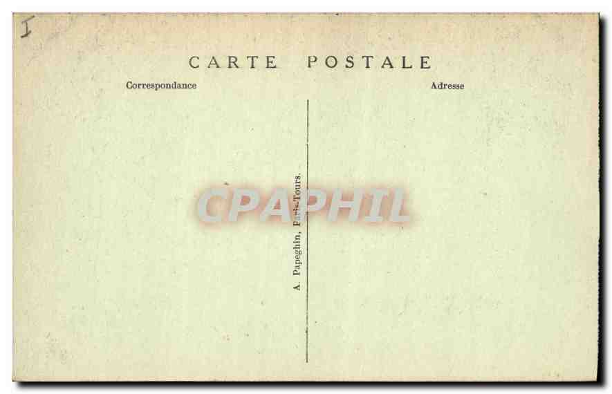 CPA Palais de Fontainebleau Facade et entree principale  — Verso