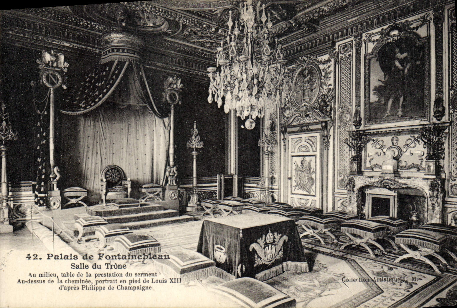 Palais de Fontainebleau — Salle du Trône — Imp. Phoebusard