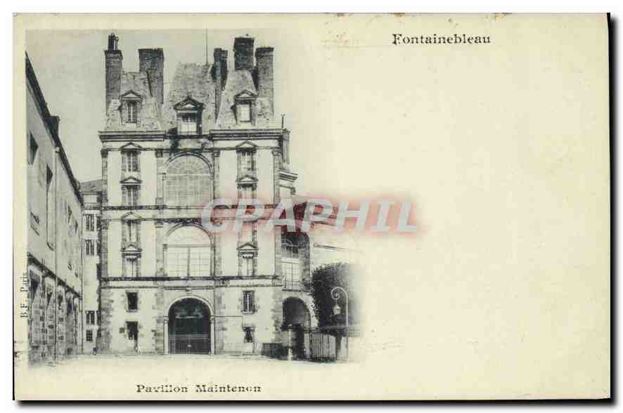 Pavillon Maintenon — Fontainebleau — B.F. Paris - Anverso