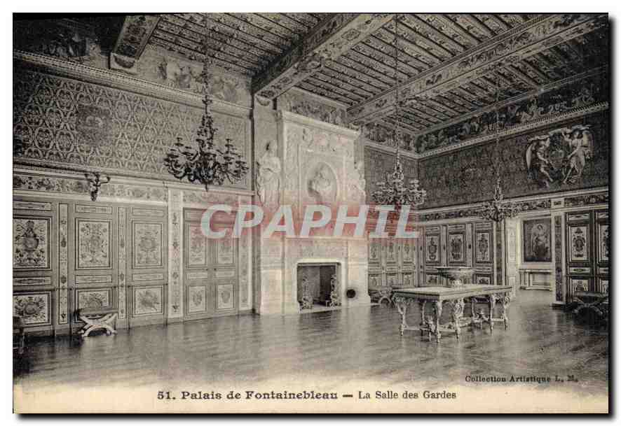 Paleis van Fontainebleau — De Wachtkamer — Artistieke Collectie L. M. n°51