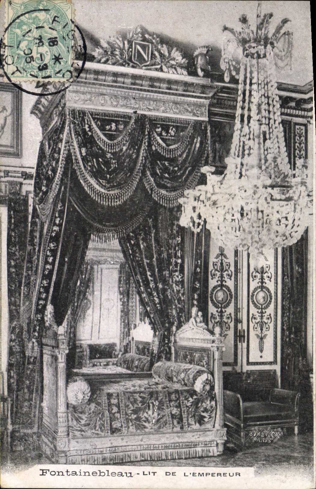 Fontainebleau — Lit de l'Empereur — Éditeur N° 107