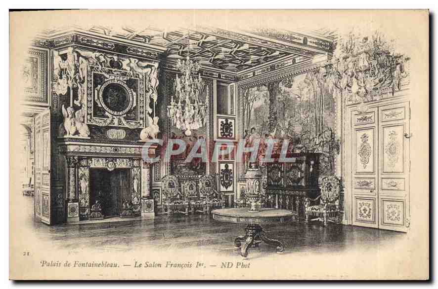 Schloss Fontainebleau — Der Saal François Ier — ND Phot