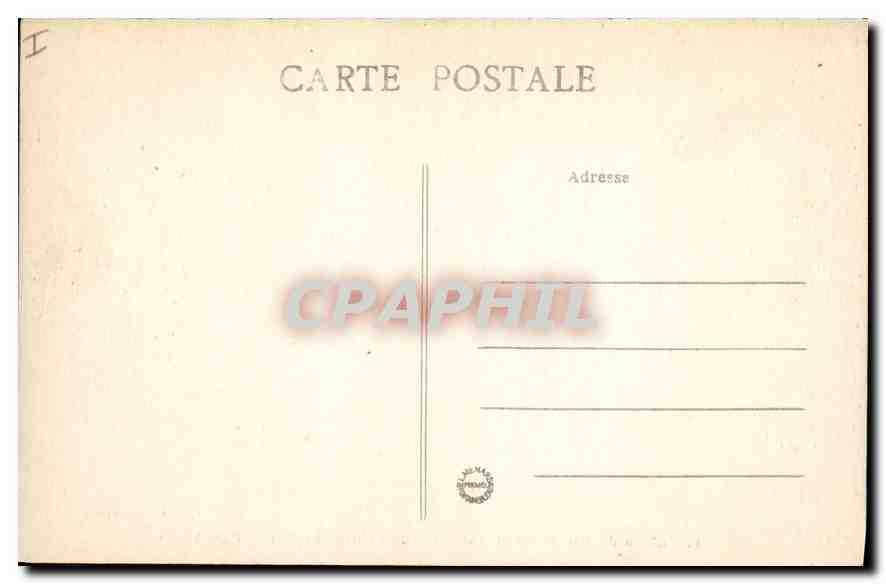 Palacio de Fontainebleau — La Puerta de Honor y el Patio de los Adioses — Colección Artística L. M. — Reverso