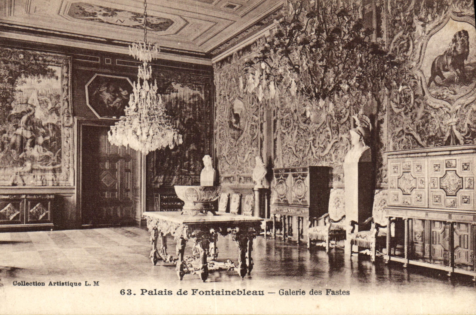 Palast von Fontainebleau — Galerie der Fasten — Künstlerische Sammlung L. M.
