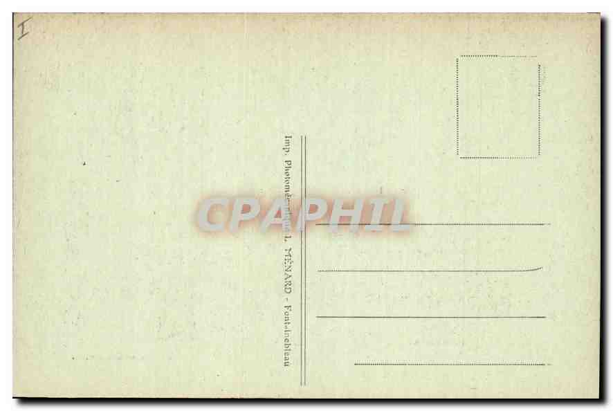 Palais de Fontainebleau — Le Château, vu du Parc — Collection Artistique L. M. — Reverso