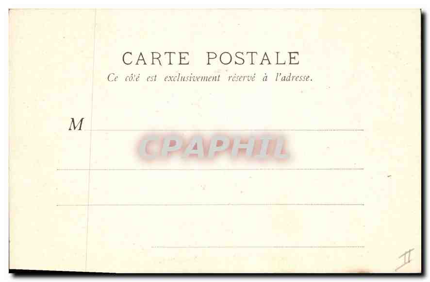 Tor der Dauphine — Fontainebleau — unbekannter Verleger — Rückseite
