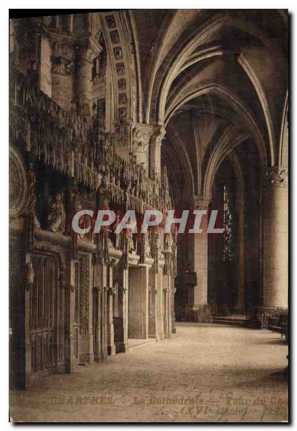 CPA Chartres La cathedrale Tour du chœur