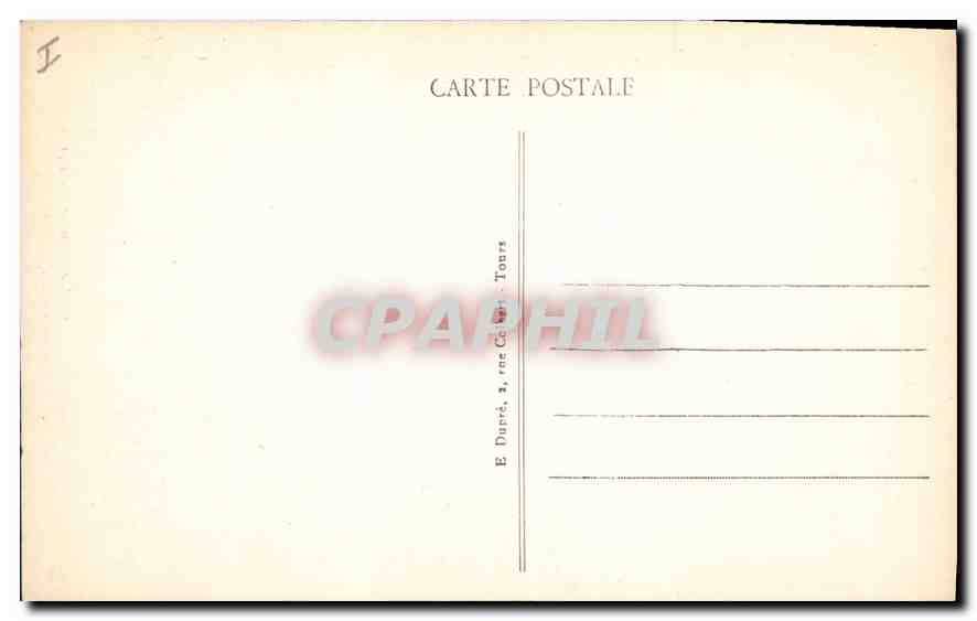 CPA Saumur Maine et Loire Le Chateau Cour interieure  — Rückseite