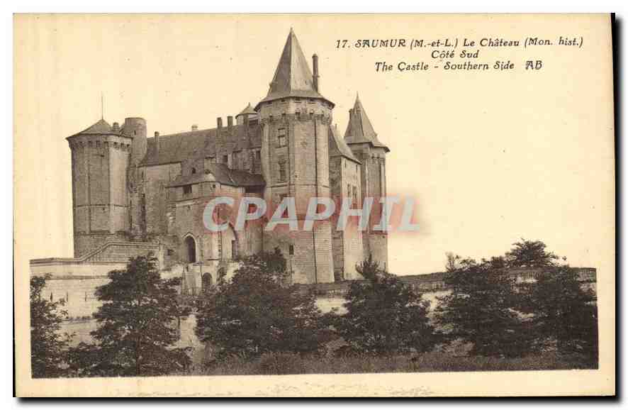 CPA Saumur Maine et Loire Le Chateau Mon Hist Cote Sud 