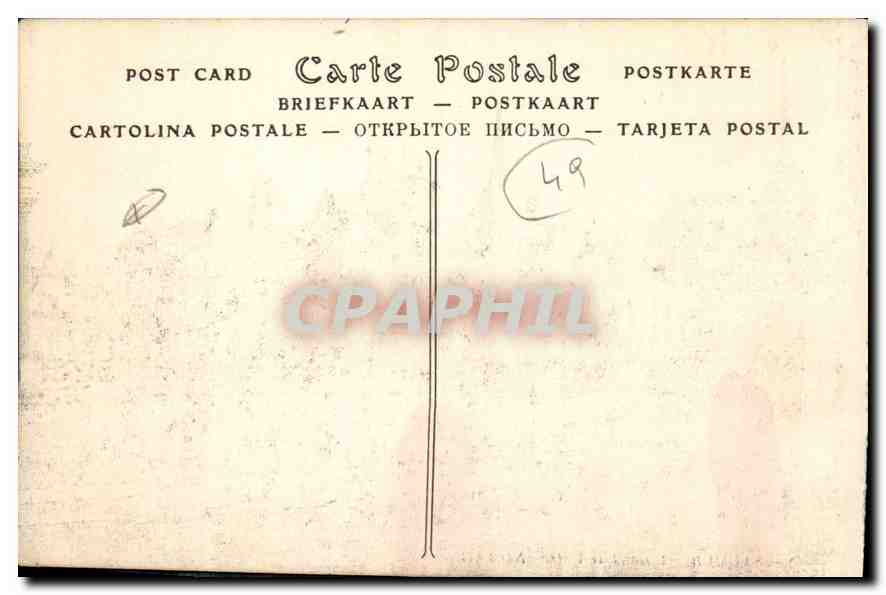 CPA Saumur Maine et L'Hotel de Ville  — Rückseite