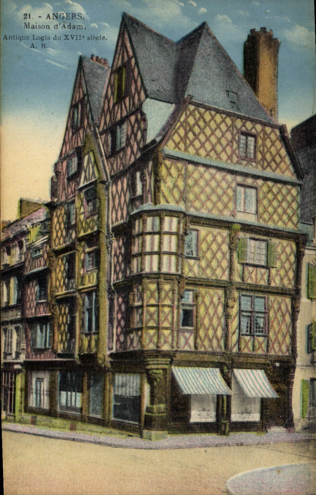 CPA Angers Maison d'Adam Antique Logis du XVII 