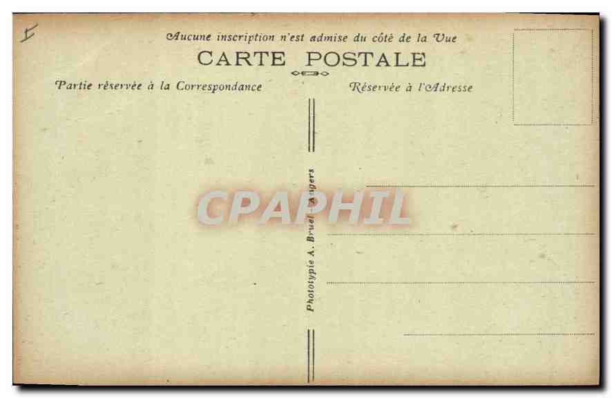 CPA Angers Maison d'Adam Antique Logis du XVII  — Rückseite