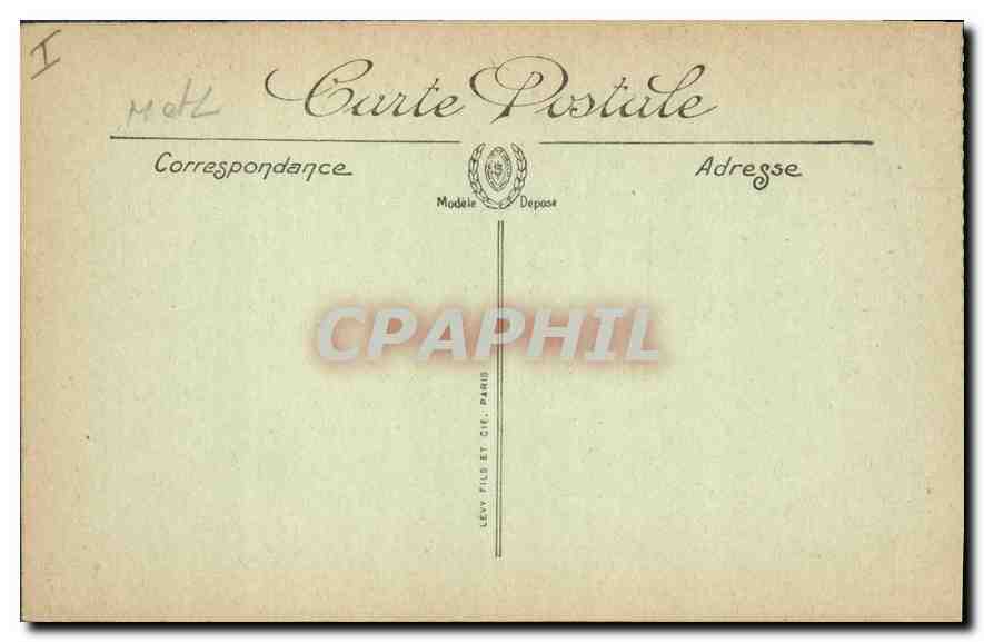 CPA Angers Le Chataeu Monument Historique  — Rückseite