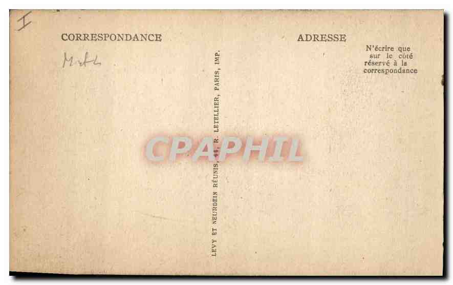 CPA Angers Le Chataeu Monument Historique  — Verso