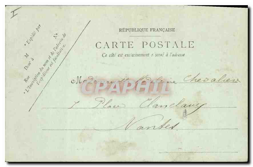 CPA Angers Portique romain dans les Jardins du Cloitre Saint Jean  — Rückseite