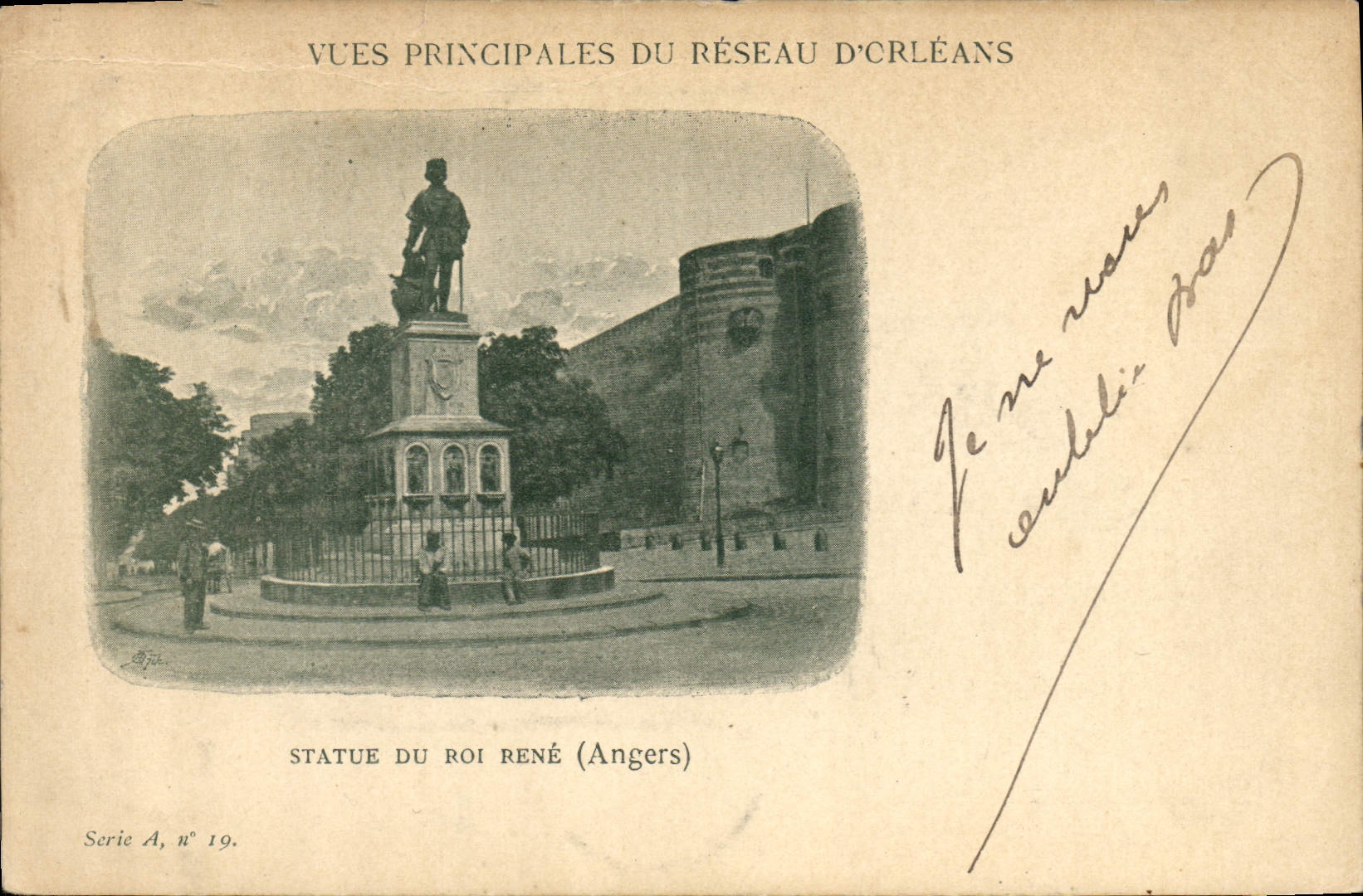 CPA Statue du Roi Rene Angers 