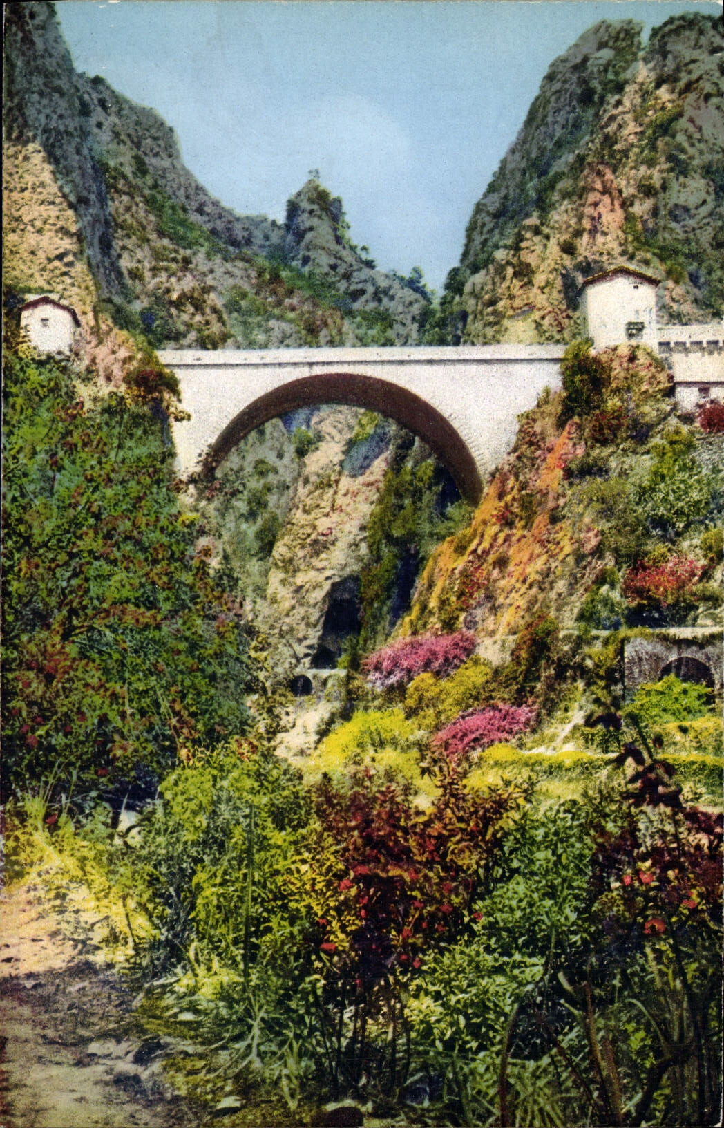 CPA Grimaldi Ventimiglia Ponte sas Luigi Frontiera Italo Francese 