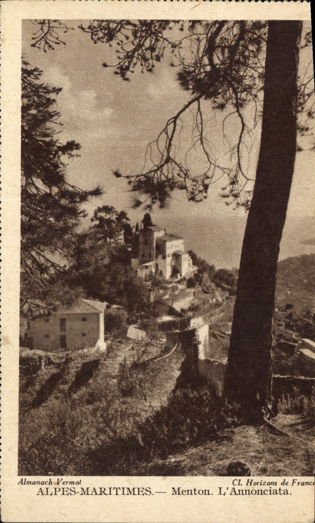 Menton. L'Annonciata — Almanach Vermot, Horizons de France