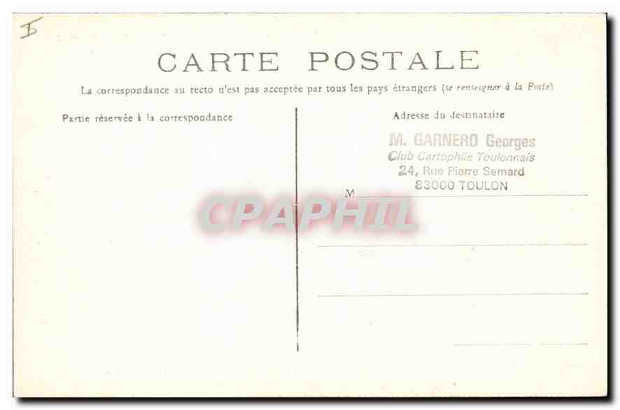 CPA Arles Les Aliscamps Eglise Saint Honorat  — Rückseite