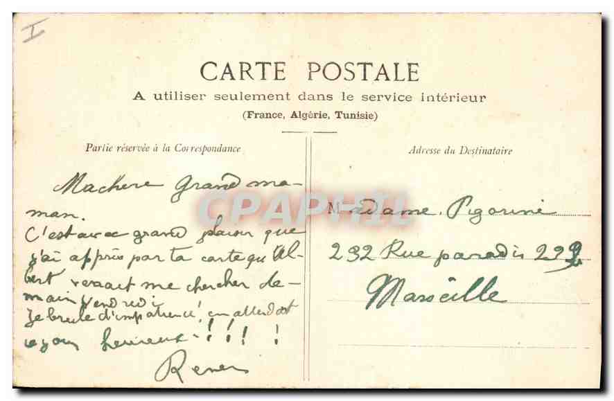 CPA Arles Abbaye de Montmajour  — Verso