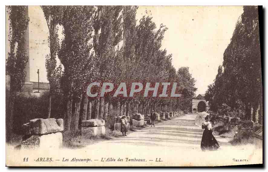 Arles — Les Alycamps — L'Allée des Tombeaux — LL. — Sélecta