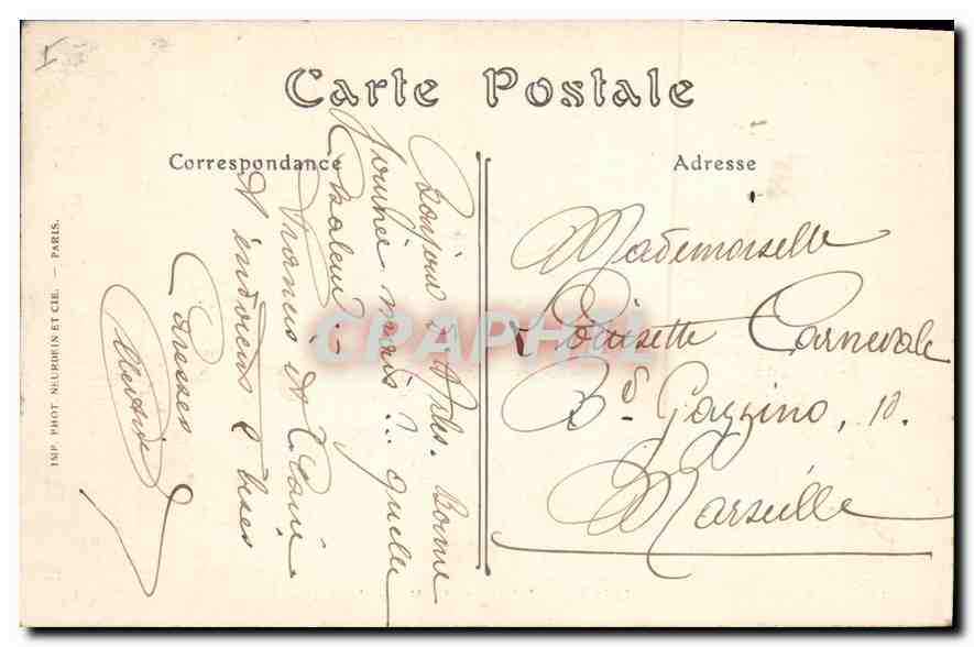CPA Arles Interieur du Musee Lapidaire  — Verso